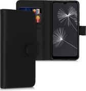 kwmobile telefoonhoesje voor Wiko View 3 Lite - Hoesje met pasjeshouder in zwart - Wallet case