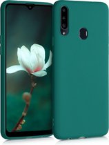 kwmobile telefoonhoesje voor Samsung Galaxy A20s - Hoesje voor smartphone - Back cover in turqoise-groen