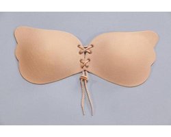 Plak BH Met Veter - Nude - Dames Lingerie - Cup A - Accessoires - Beige - Discreet verpakt en bezorgd