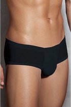 Halfdoorschijnende herenshorts - zwart - Heren Lingerie - Medium - Slips & Boxershorts - Zwart - Discreet verpakt en bezorgd