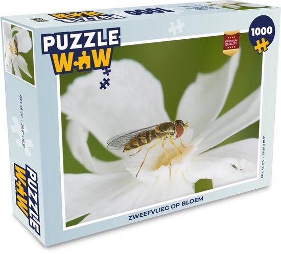 Puzzel Zweefvlieg op bloem - Legpuzzel - Puzzel 1000 stukjes volwassenen |  bol.com