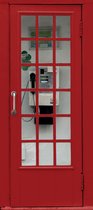 Sanders & Sanders poster telefooncel rood - 600784 - 90 x 202 cm