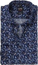 OLYMP Lvl 5 Overhemd Paisley Donkerblauw - maat 38
