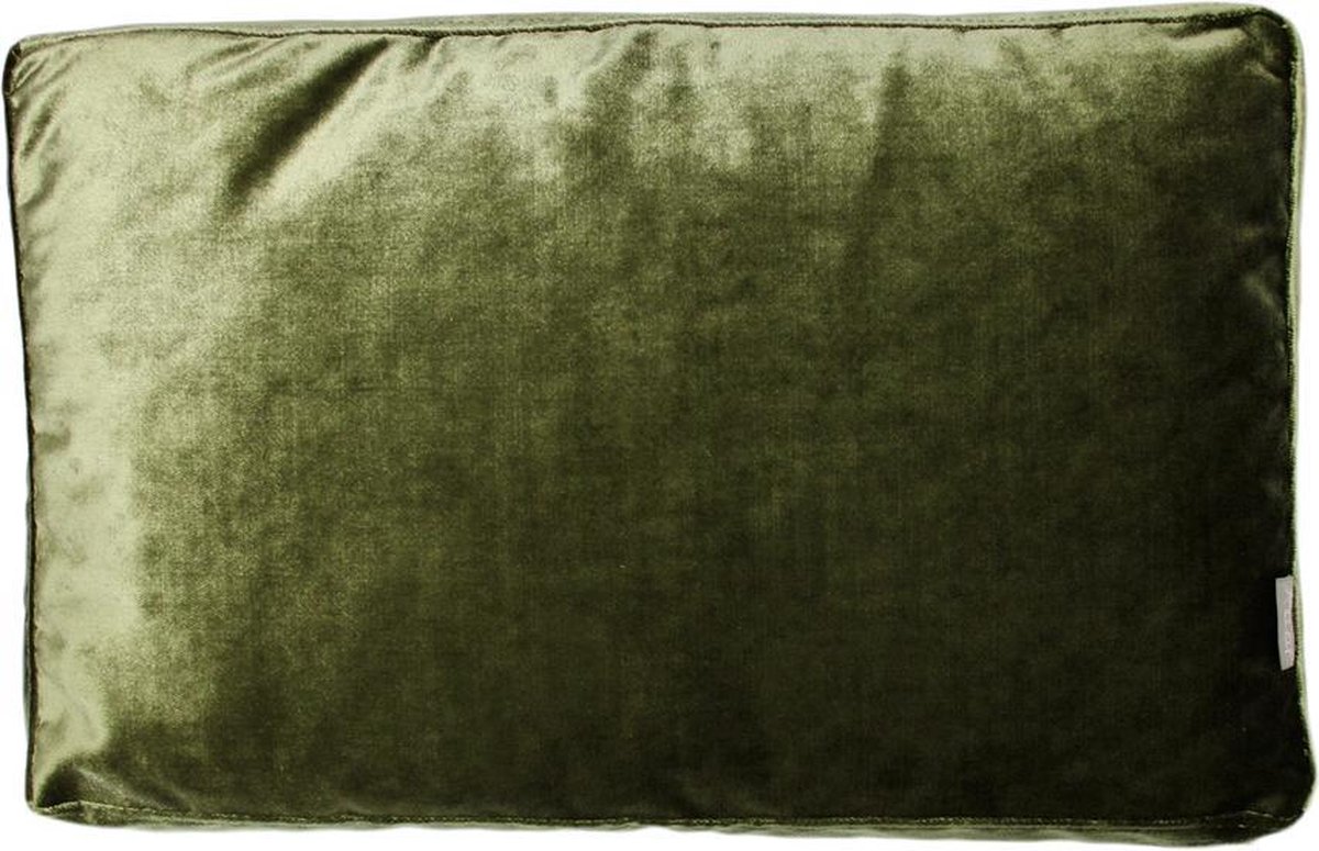 Raaf sierkussen-hoes Luxe groen 35x50 cm