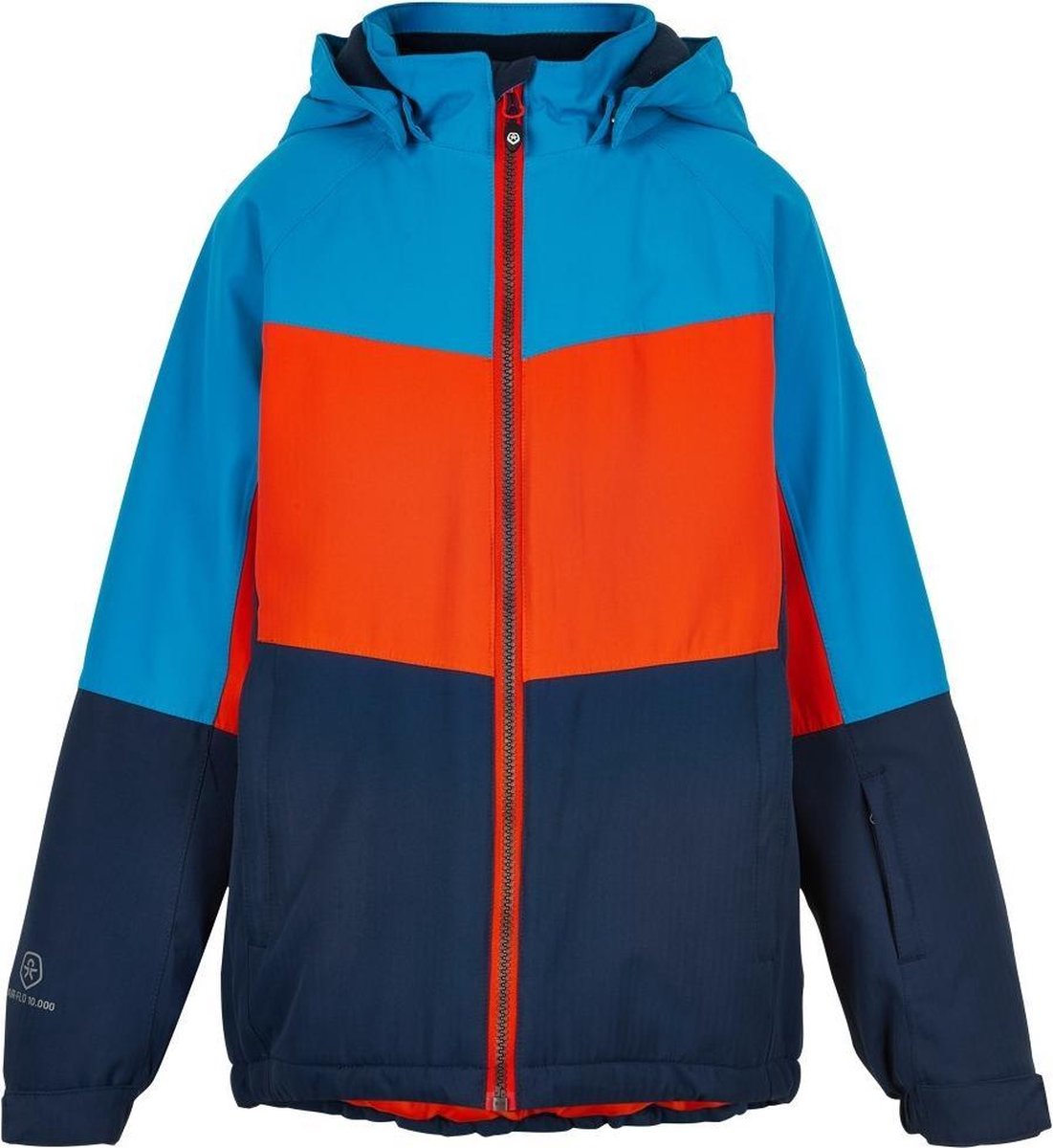 Color Kids - Ski-jas voor jongens - Colors - Rood/Blauw - maat 92cm