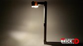 BrickLED 2 x Lantaarn Modern - Wit warm - Verlichting voor LEGO