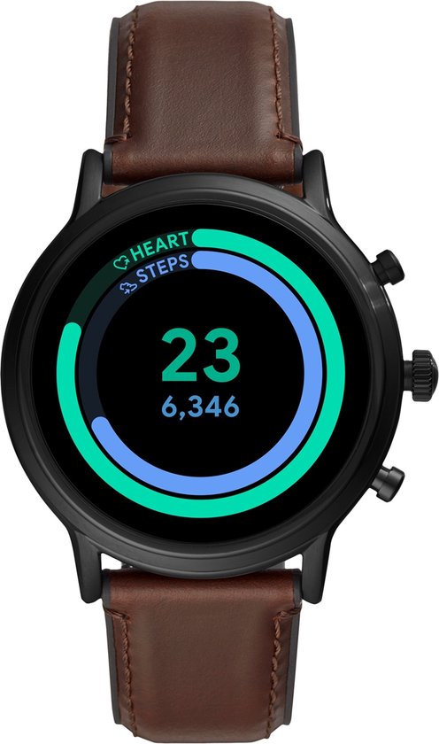 Fossil Carlyle Gen 5 FTW4026 Smartwatch Heren - 44 mm - Bruin | bol.com