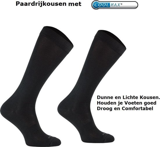 Chaussettes hautes' équitation Comodo - Chaussettes fines et légères  confortables avec... | bol.com