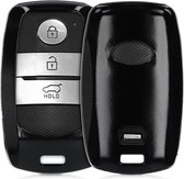 kwmobile autosleutelhoes voor Kia 3-knops Smartkey autosleutel - Harcover sleutelhoes in mat zwart