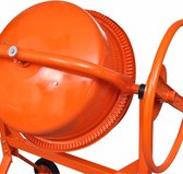 vidaXL Betonmolen oranje staal 140 L 650 W  VDXL_141165