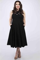 Voodoo Vixen Lange jurk -2XL- Ava Zwart