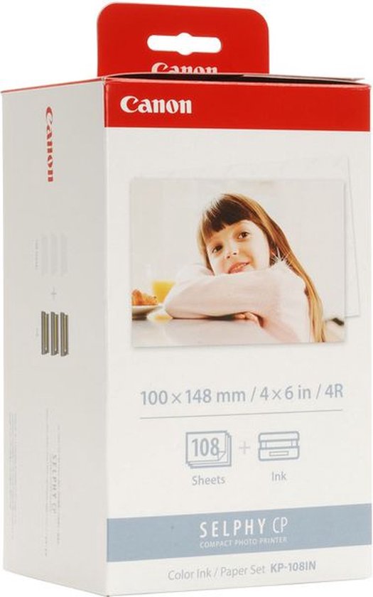 Canon KP-108IN - Inktcartridges Kleur + Fotopapier