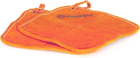 Petromax Aramid Pro pannenlappen vierkant - 2 stuks - materiaal suede