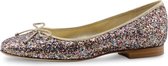 Ballerines en brocart Glitter femmes - Rose et or - Chaussures à enfiler à talon - Werner Kern Candy - Taille 41