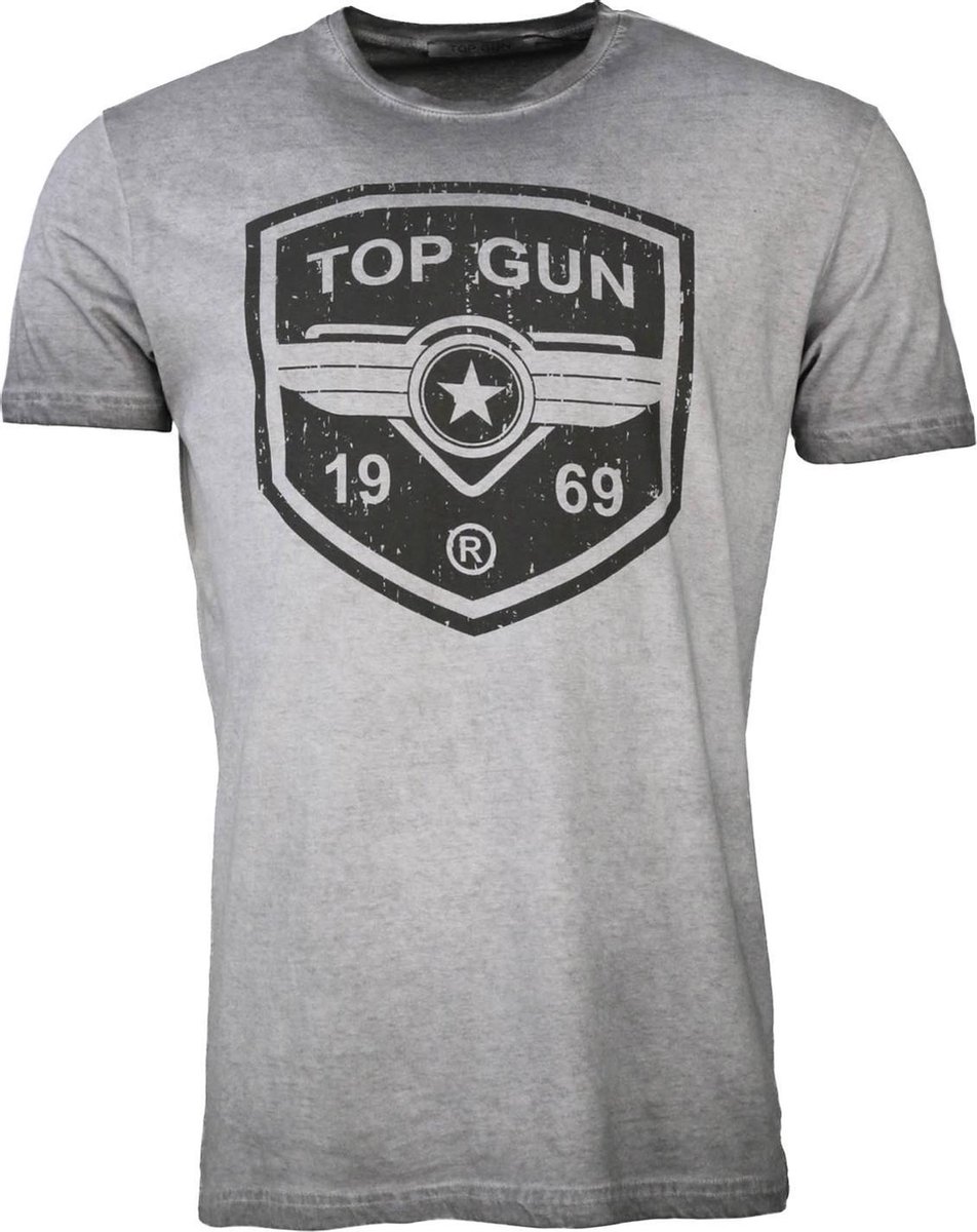 Top Gun T-shirt, ronde hals van katoen Power Shield (XXL)