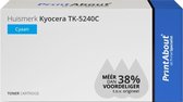 PrintAbout huismerk Toner TK-5240C Cyaan geschikt voor Kyocera