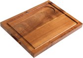 Olympia steakplank met groef, acacia, 31x24cm