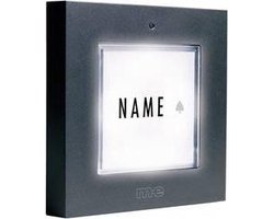 m-e modern-electronics KTB-1 A Belplaat Met naambord 1-voudig Antraciet 12 V/1 A