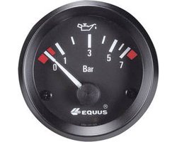 Equus 842095 Inbouwmeter (auto) Oliedrukweergave Meetbereik 0 - 7 bar Standart Geel, Rood, Groen 52 mm