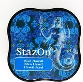 SZ-MID-65 Stazon midi Blue Hawaii - blauw stempelkussen - all purpose inkt voor papier stof hout plastic