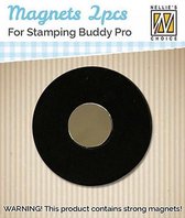 Reserve Magneten for Stamping Buddy - Stampingbuddy Nellie Snellen - 2 magneetjes stempelhulp