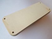 CraftEmotions Craft Wood -Macramé- Plank rechthoek(afgerond) 40x10cm - 1,8cm - holes 7mm