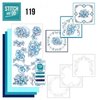 Nr. 119 Blauwe vlinders Yvonne Creations for Stitch and Do