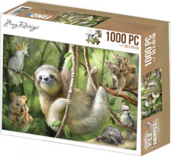 Jigsaw puzzel 1000 pc - Amy Design - Sloth