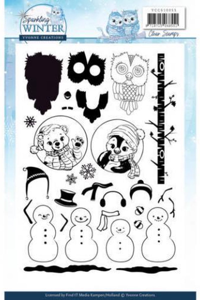 Yvonne Creations - Clearstamp - Sparkling Winter - YCCS10055