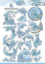 3D Knipvel - Yvonne Creations - Dolphin