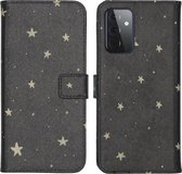 iMoshion Design Softcase Book Case Samsung Galaxy A72 hoesje - Stars Gold