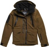 Superdry Wintersportjas - Maat XXL  - Mannen - bruin/zwart