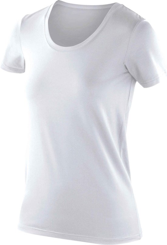 Spiro Dames/dames Impact Softex T-Shirt met korte mouwen (Wit)