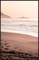 JUNIQE - Poster in kunststof lijst California Sunset Part 1 -40x60