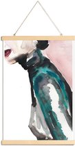 JUNIQE - Posterhanger Forever Electric -40x60 /Groen & Roze