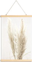 JUNIQE - Posterhanger Pampas riet -30x45 /Ivoor & Wit