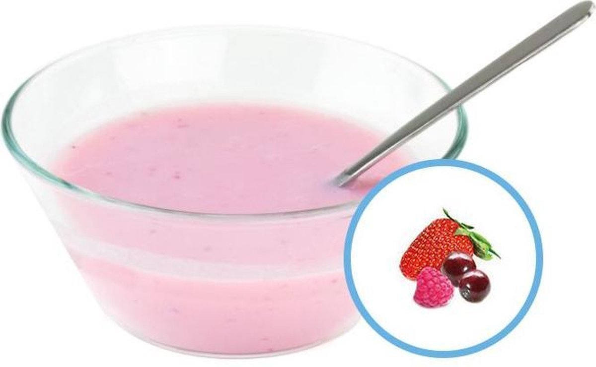 Goedkoopste Protiplan | Yoghurt Dessert Rode Bessen | 7 x 25 gram | Heerlijk koolhydraatarm toetje of tussendoortje | Geschikt voor ieder dieet