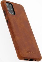 Minim Samsung Galaxy S20 Plus Hoesje Back Cover Hoesje Cognac