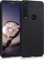 kwmobile telefoonhoesje voor Motorola One Macro - Hoesje voor smartphone - Back cover in mat zwart