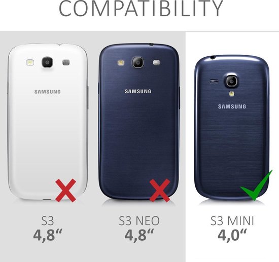Opnemen Vijf Verlichten kwmobile telefoonhoesje voor Samsung Galaxy S3 Mini i8190 - Hoesje met  pasjeshouder in... | bol.com
