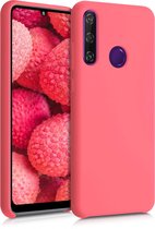 kwmobile telefoonhoesje voor Huawei Y6p - Hoesje met siliconen coating - Smartphone case in neon koraal