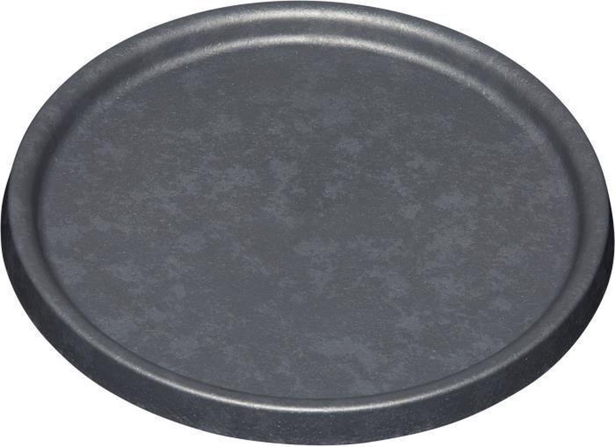 Poétic onderzetters ELEMENT, 100% gerecycled kunststof, antraciet, diameter 500 mm