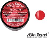 Cadeau rouge poudre acrylique cadeau rouge