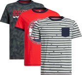 WE Fashion Jongens T-shirt met print, 3-pack