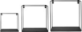 Storefactory metalen wandrek zwart - Wandplanken - metaal - 45 centimeter x 15 centimeter x 45 centimeter