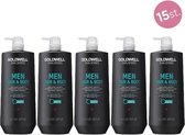 15x Goldwell Dualsenses for Men Hair & Body Shampoo 1000ml
