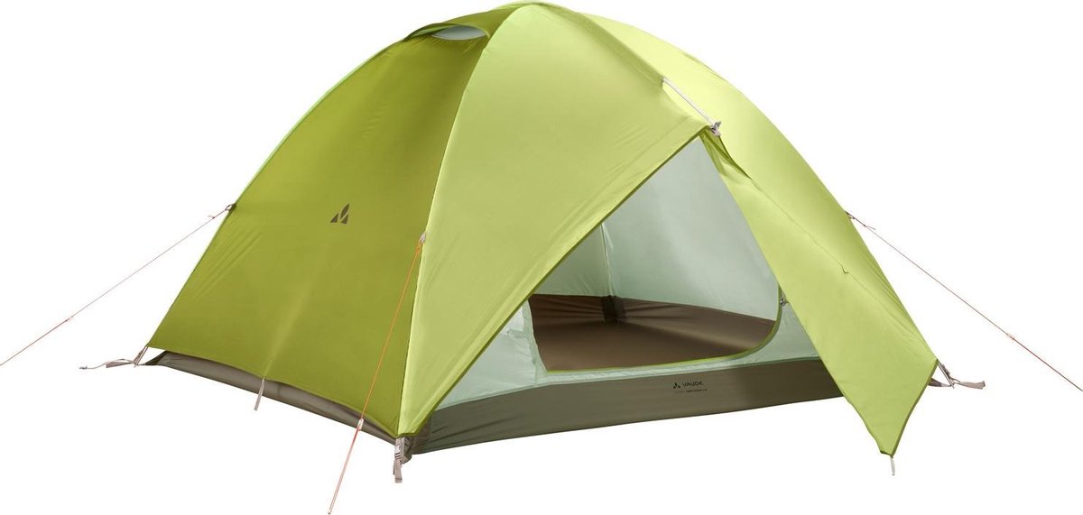 VAUDE Campo Grande 3-4P Tent - chute green - 3,889 kg - - 2 ingangen - 2 vestibules