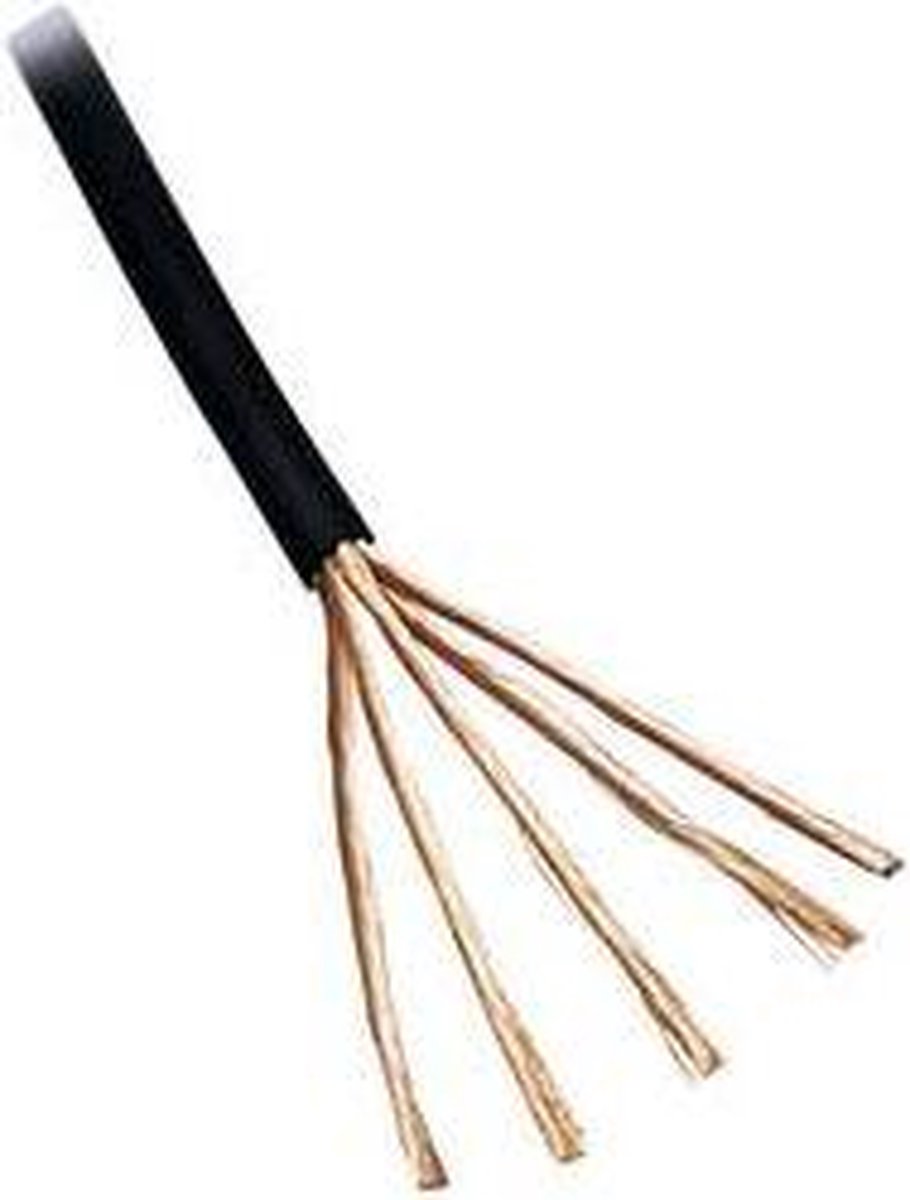 BKL Electronic 1509016/10 Audiokabel 6 x 0.08 mm² Zwart 10 m