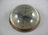 Kompas - Gepolijst messing - Nautische decoratie - 5 cm hoog