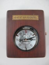 Kompas - Gepolijst messing - Nautische decoratie - 12 cm hoog